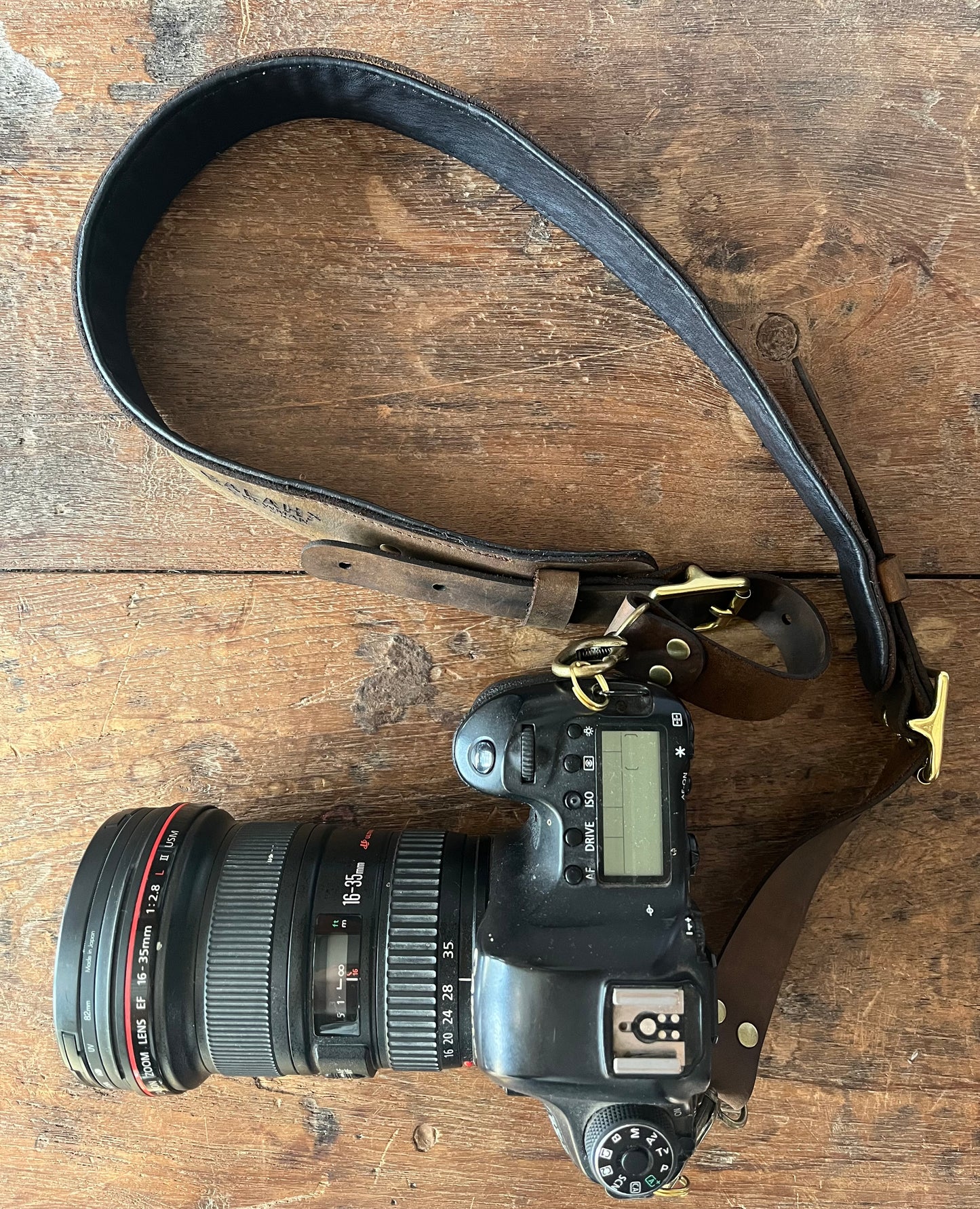 Leather camara strap