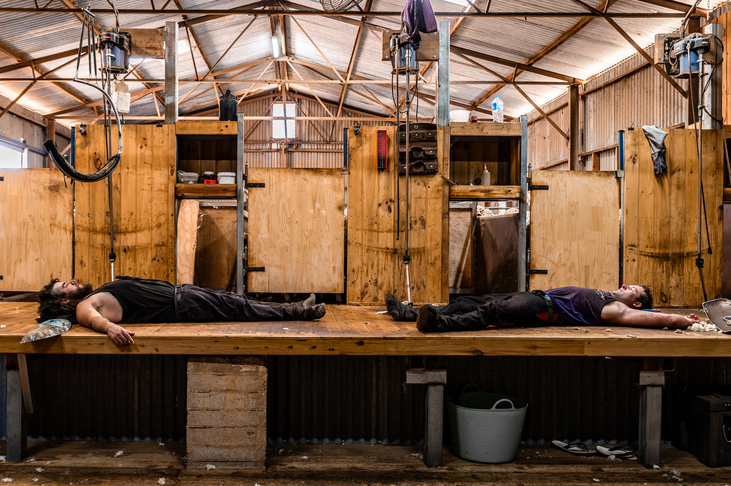 Lunch Break in the Sheds by Ellie Marinakis