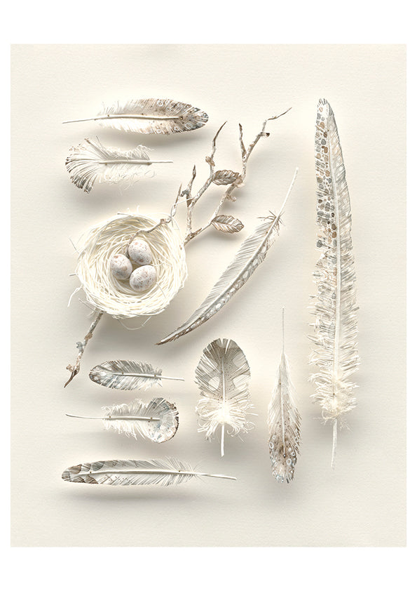 The Garden Curator Art Print: 'Give me wings' by Colleen Southwell