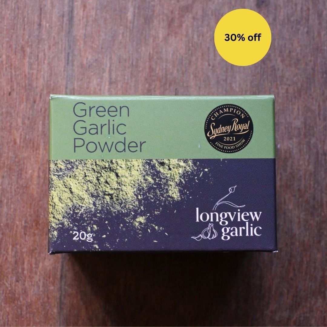 Green garlic powder