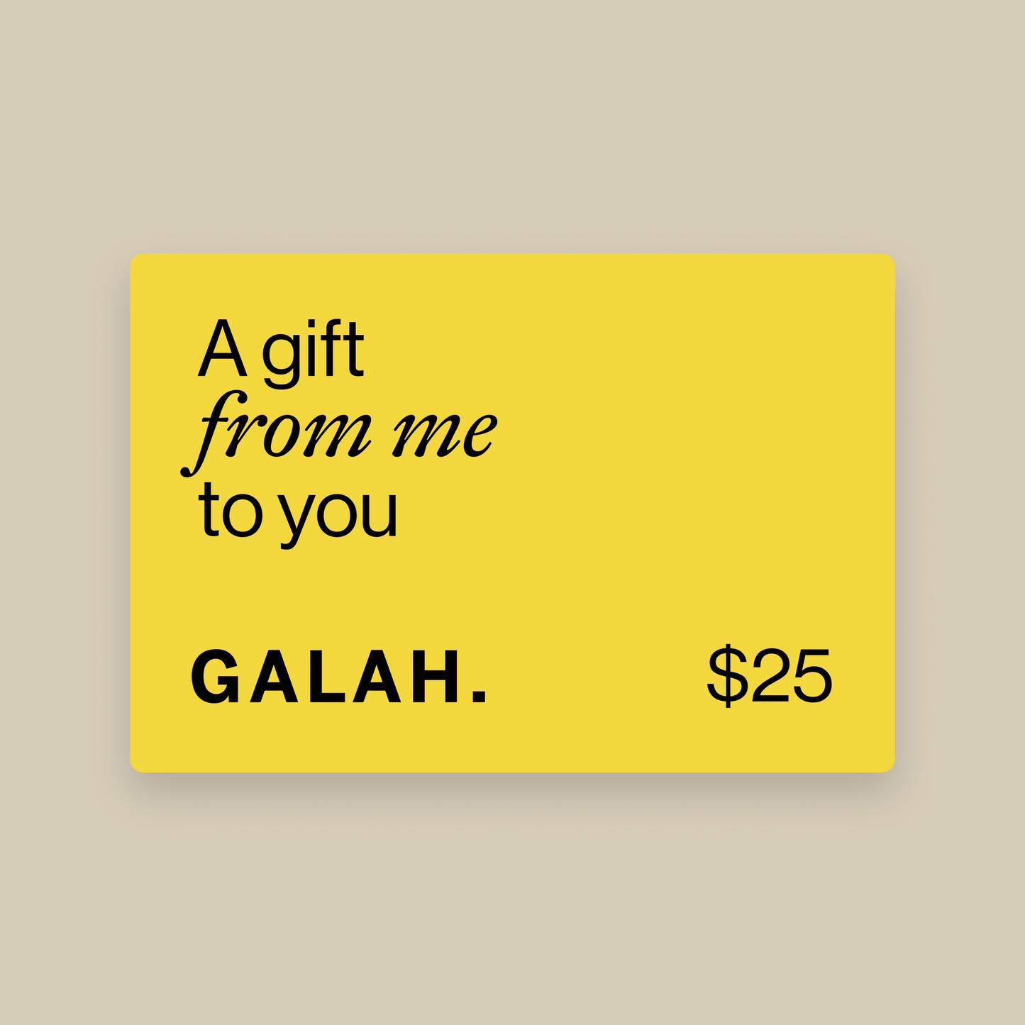 GALAH. Gift Card - Digital